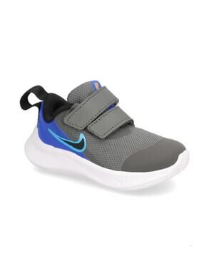 NWT Nike Pico 5 -Unisex Children's Trainers Iron Grey Black Blue 3.5UK-4C